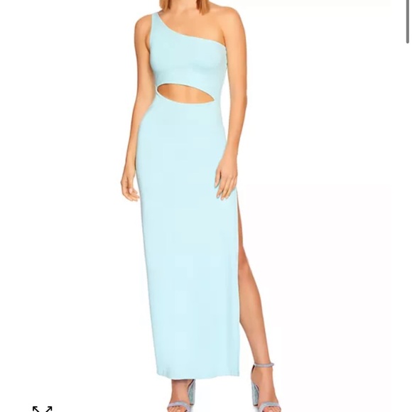 NWT $228 Susana Monaco One Arm Cut Out High Slit Dress Shopbop - Picture 1 of 9